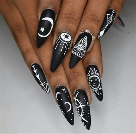 Black witch nails
